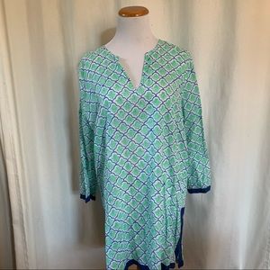 Roberta Roller rabbit green tunic